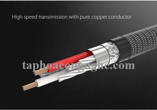 Ugreen 20825 5M màu Đen Cáp âm thanh 2 đầu Bông sen sang 3.5mm Dương đầu bọc nhôm mạ vàng AV135 30020825